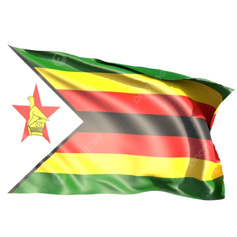 Zimbabwe Flag Waving Zimbabwe Flag With Pole Zimbabwe Flag Zimbabwe