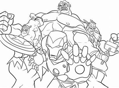 Avengers Coloring Printable Everfreecoloring