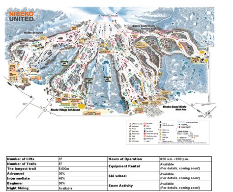 Japan has hosted two winter olympics in sapporo and nagano and is one of the world's great ski destinations with over 600 resorts. Niseko Ski Resort Map - niseko japan • mappery
