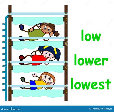 Low Lower Lowest Stock Vector Illustration Of Education 17233122