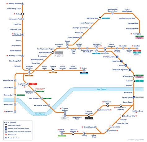 Mapa Y Plano De Tren Urbano De Londres Estaciones Y Lineas