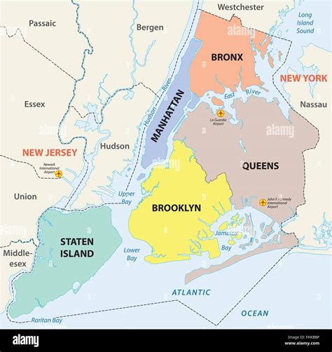 Map Of The Boroughs Of New York City Kasey Matelda