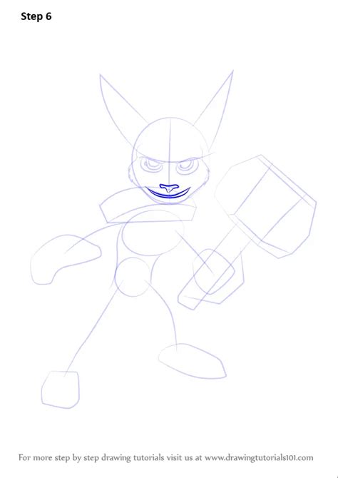 Step By Step How To Draw Ratchet From Ratchet And Clank