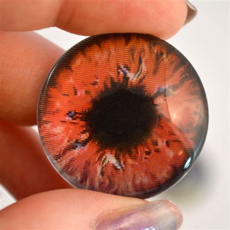 30mm Bold Holographic Color Changing Glass Craft Eyes Handmade Glass Eyes