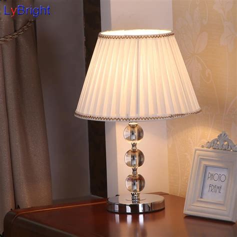 10% coupon applied at checkout save 10% with coupon. Modern European Style Crystal Table Light AC 90 260V Bedside Bedroom Table Lamp Desk Light For ...