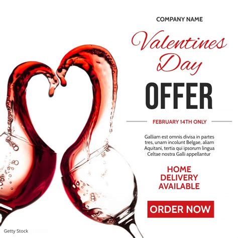 Valentines Day Special Offer Template Design Postermywall