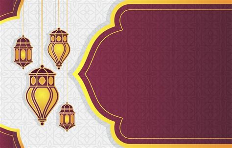 Lanterne Arabe Islamique Pour Le Ramadan Kareem Eid Mubarak Fond