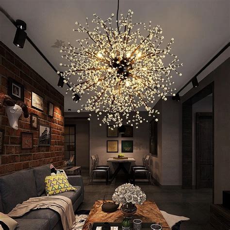 Dandelion Fireworks Modern Pendant Ceiling Lamps Loft For The Kitchen Led Pendant Lights