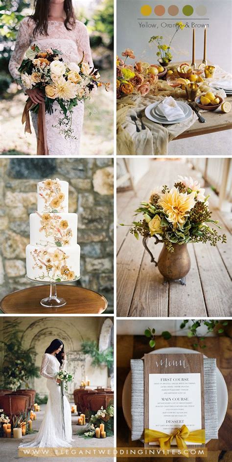Trendy Wedding Color Ideas For Fall And Winter Mustard Yellow
