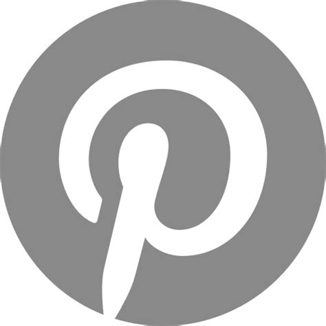 Logo Pinterest Icône Et Symbole Png Gris