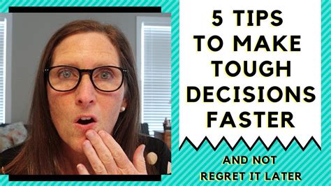 How To Make Tough Decisions 5 Tips To Make Decisions Faster Youtube