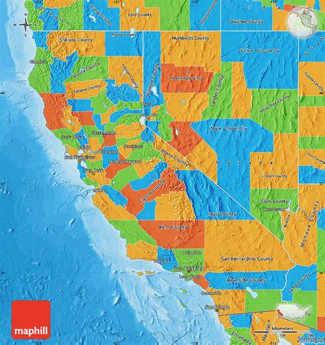 Political Map Of California Political Map Of The Stat