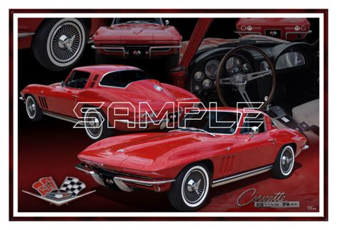 1965 Corvette Poster Print Ebay