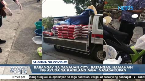 Barangay Sa Tanauan City Batangas Namahagi Ng Ayuda Sa Mga