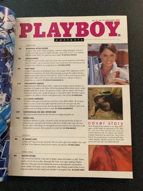 Playboy Magazine November Playmate Cara Zavaleta Interview W Oliver Stone Picclick