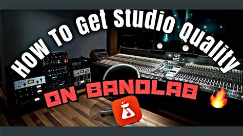 How To Get Studio Quality On Bandlab Youtube