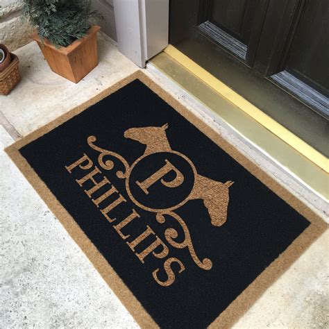 Infinity Custom Mats™ All Weather Personalized Door Mat Style Phili