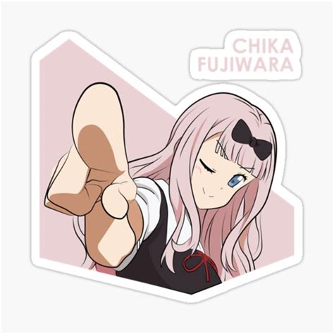 Chika Fujiwara Sticker For Sale By Csatardavid Redbubble