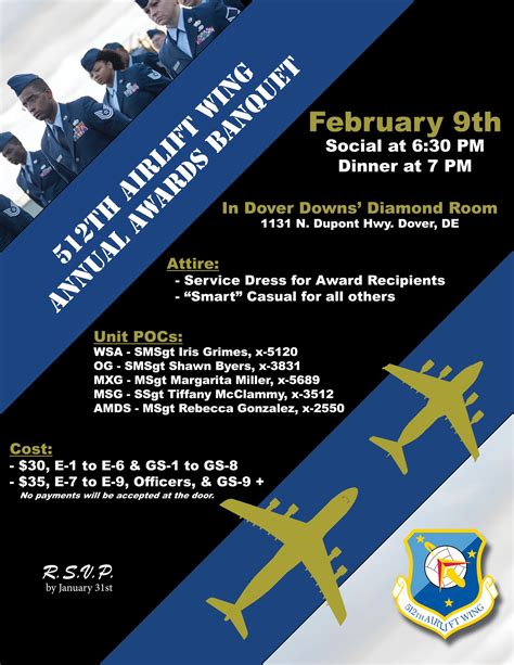 Liberty Wing To Host Its Annual Awards Banquet Feb 9 512th Airlift