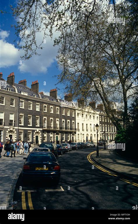 Georgian Buildings In Bedford Square Bloomsbury London Exteriors