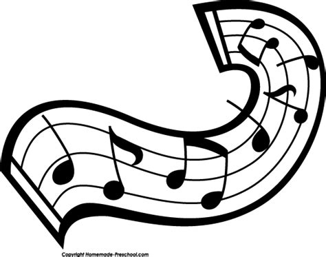 Blck And White Music Notes Clipart Best