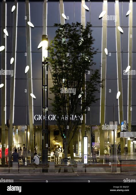 Armani Ginza Tower Massimiliano Fuksas Tokyo Japan Stock Photo Alamy