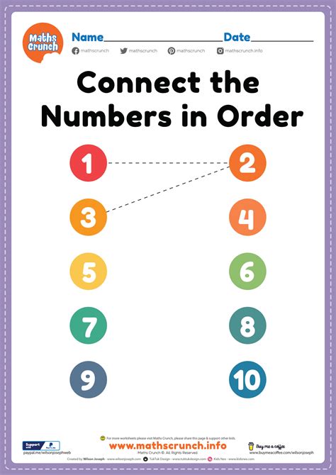 Joining Numbers Worksheet