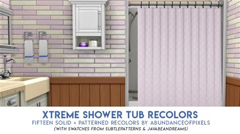 Xtreme Shower Tub Recolors 15 Swatches By Abundanceofpixels Ive Got