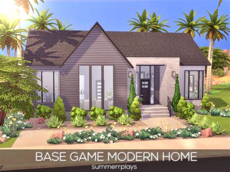 Base Game Modern Home The Sims 4 Catalog