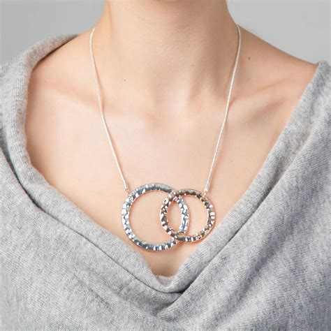 Double Circle Necklace By Lovethelinks
