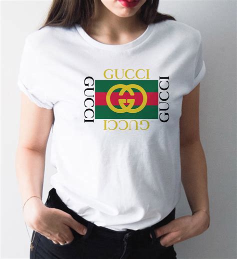 Gucci Logo Shirt Women Classic Gucci T Shirt Limited Edition Etsy