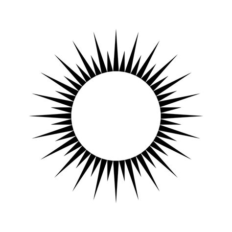 Sunburst Sunburst Icon Retroburst Design Sunlight Vector
