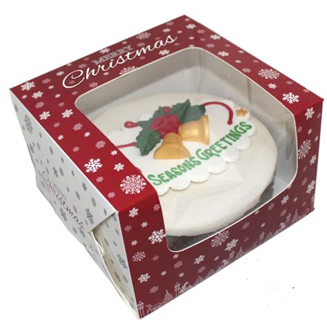 The relationships we enjoy with cake bakers has allowed us to design and manufacture cake boxes that reflect the good stuff bakers look for in cake packaging: New Christmas Tree Window Cake Box 10x10x5" - Cake ...