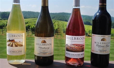 Wine Tasting And Glass Of Wine Millbrook Winery Groupon