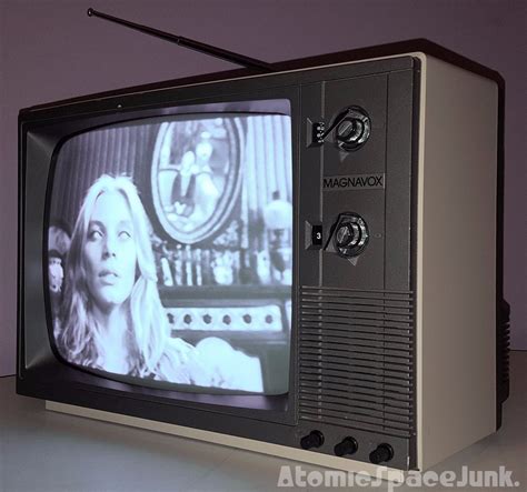1983 Magnavox Black And White Tv Vintage Television