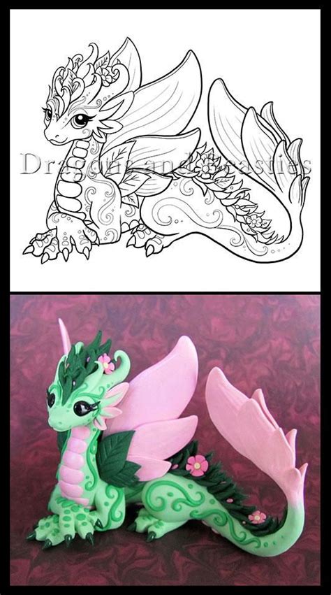 Please select category from the list below. Flower Dragon Illustrated by DragonsAndBeasties on ...