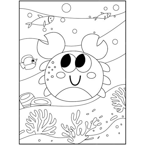 Premium Vector Ocean Animals Coloring Pages For Kids