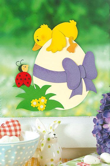 Fensterbilder basteln für ostern mit vorlagen familiede. Fensterbilder zum Frühling: Küken-Bild für Kinder ...