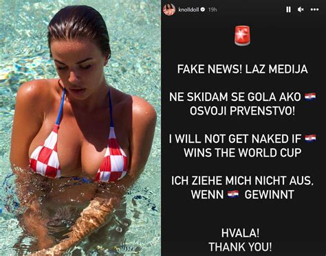 Will Ivana Knoll Get Naked If Croatia Wins The World Cup This Is What