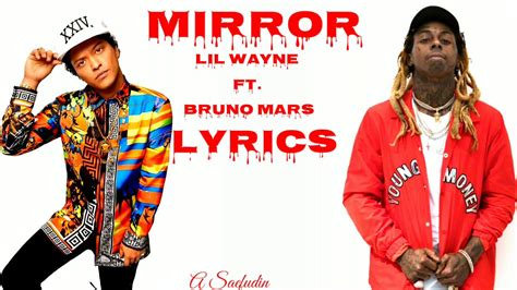 Mirror Lyrics Lil Wayne Bruno Mars Youtube
