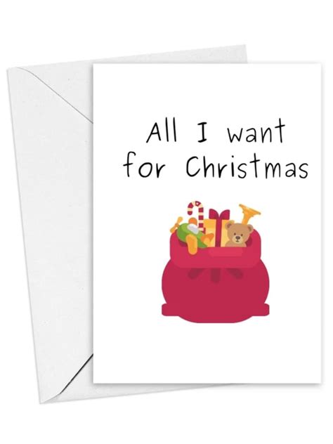 All I Want For Christmas Holiday Card Holiday Cards For People With