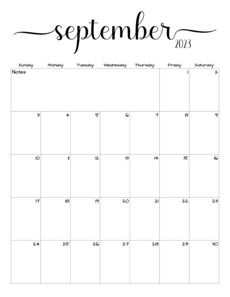 Fillableeditable September 2023 Calendar September 2023 Etsy
