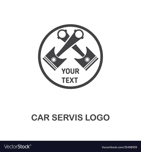 Car Servis Logo Creative Icon Simple Element Vector Image