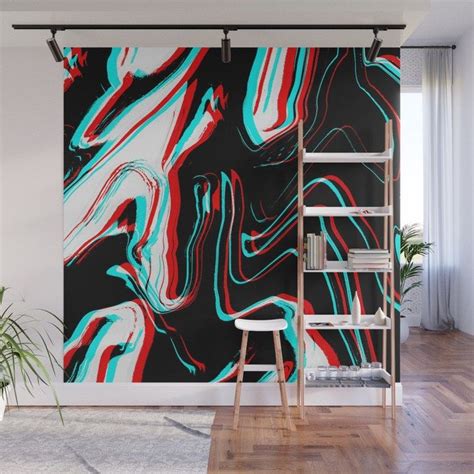 Society 6 Trippy Confused Wall Mural Mural Art Wall Murals Wall Art