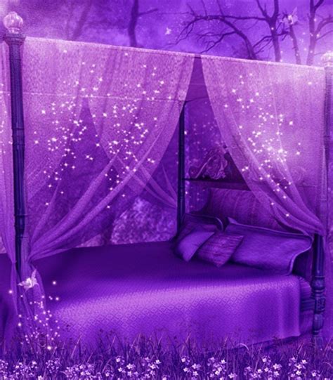 Purple Canopy Bed Rpurple