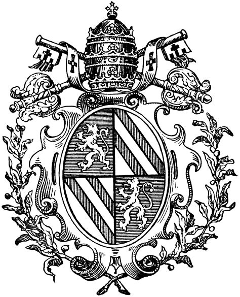 She modeled it on a design she found in the butler family records(on right; Roman Catholic Coat of Arms | ClipArt ETC