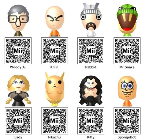 Awesome Mii Qr Codes 25 Famous Miis To Add To Tomodachi Life Right