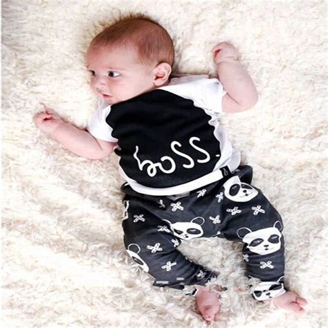 2016 Fashion Summer Baby Boys Clothing Set Short Sleeve Soft Infant