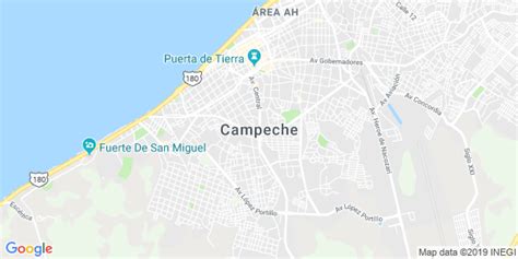 Mapa De Campeche Campeche Mapa De Mexico