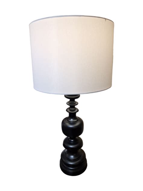Black Turn Wood Table Lamp Home Gallery